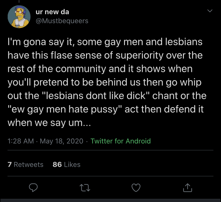 My favourite bit from on this is the third pic with the "if you think its homophobic..." and then uses a homophobic insult about "poles" up assess. What a homophobe.