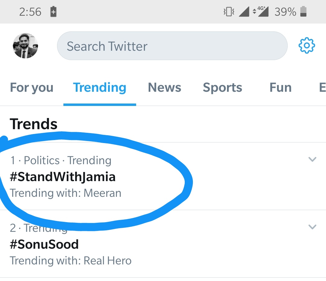 tauseefqamar007's tweet photo. It is u who led the anti-CAA protest and stood to save our democracy.
When no one was to speak up against the fascist u filled the vaccum.
#StandWithJamia https://t.co/dWIFBZEp2Y