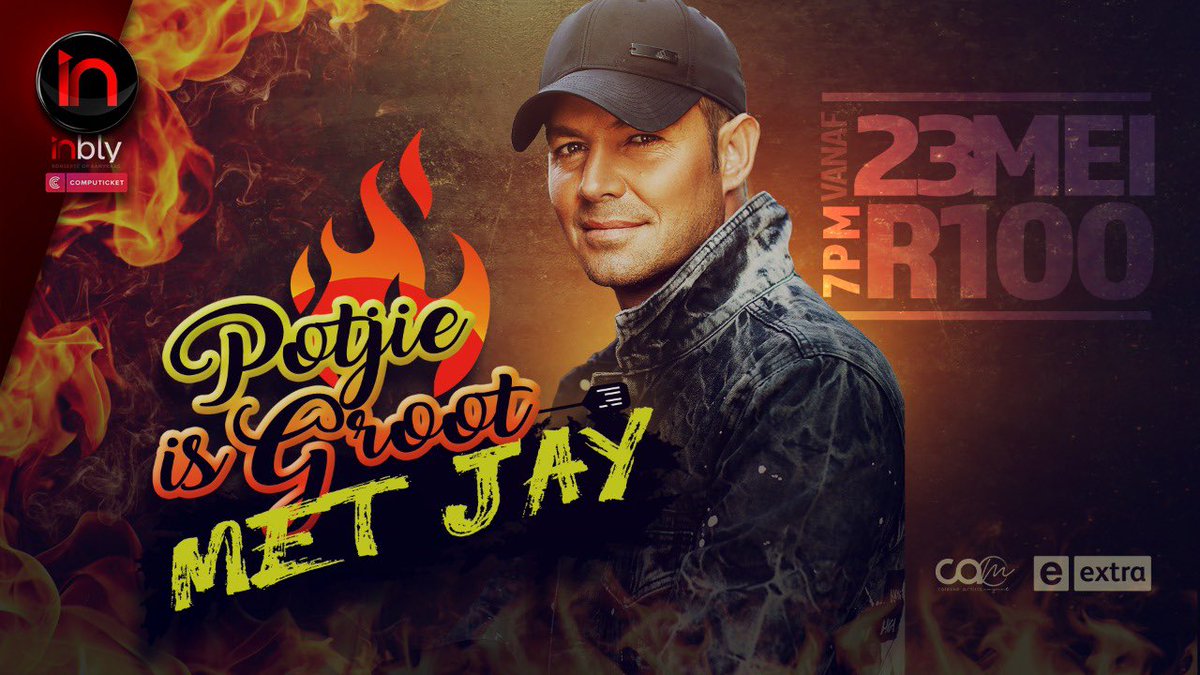 Gaan vanaand lekker pot maak saam Jay! Kry jou kaartjie as jy nog nie het nie.