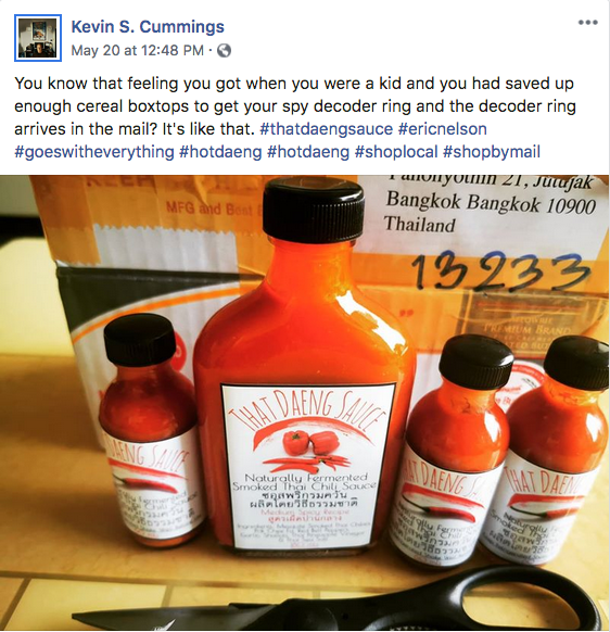 ThatDaengSauce's tweet photo. When you're happy, we're even happier! Thanks @ThailandFP ๐
#thatdaengsauce #Spicy #Thailand #ThaiProduce https://t.co/CpEnPNJpsd