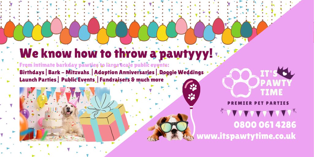 itspawtytimeuk's tweet photo. We know how to throw a #pawty !! From intimate #Barkday #Pawties to Large Scale #Public #Events &amp; #Fundraisers brought to your from: https://t.co/1EKKETXGvr🐶⁠
⁠
#Dog #Puppy #Dogs #Pet #DogLover #DogOfTheDay #FurBaby #FurBabies #Puppies #Pup #doglover ⁠#MerseyHour @MerseyHour https://t.co/xH0XDqShn7