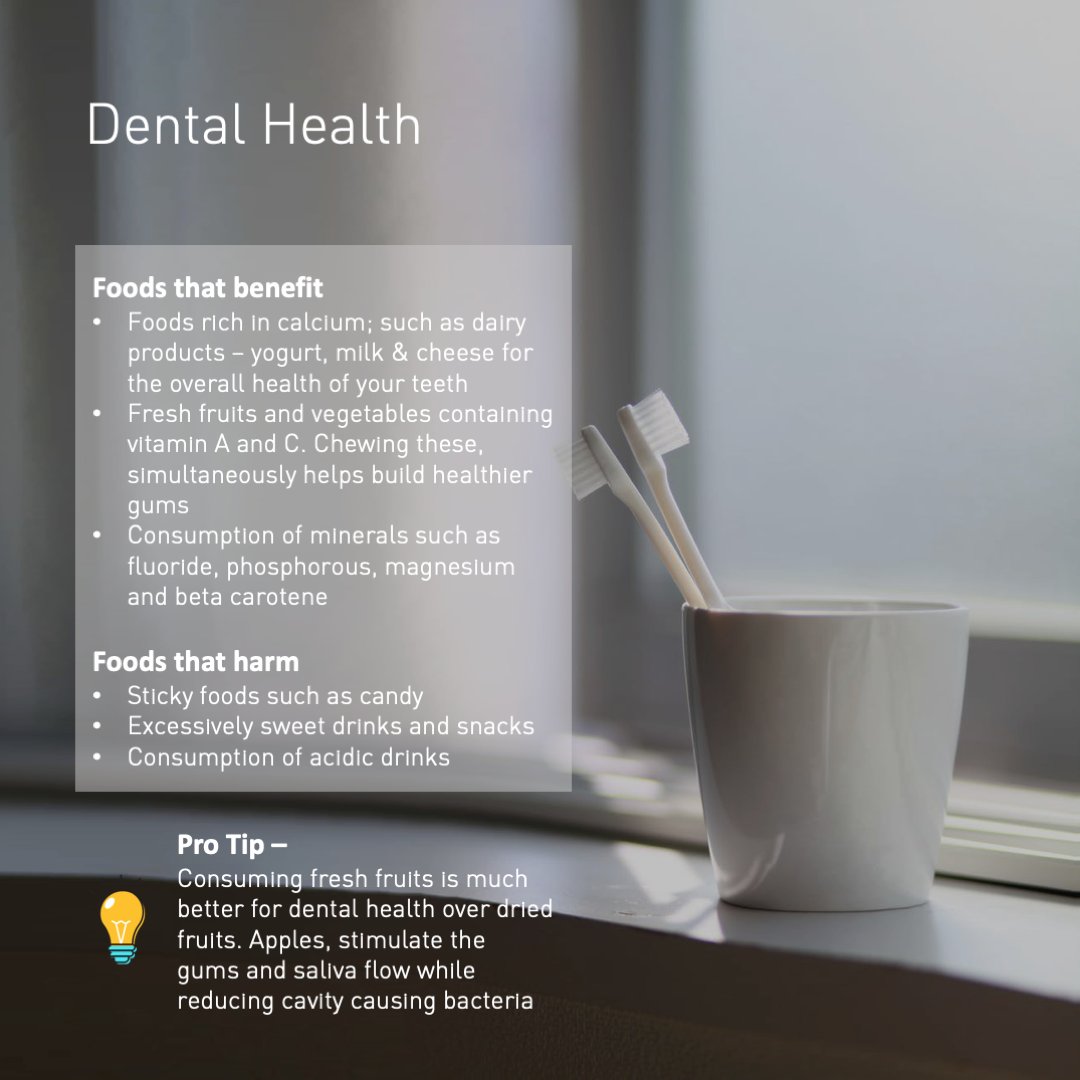eatvantage's tweet photo. We hope you’re taking care of your oral hygiene. 
As for how certain foods affect your dental health, we’ve got you covered! 
#oralhealth #dentalhygiene #teeth #food #healthyfood #healthylifestyle https://t.co/2GyaK9U9vC
