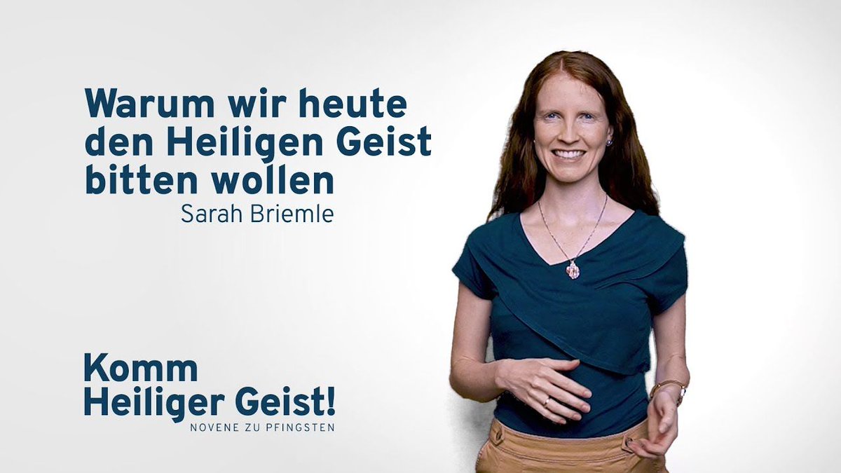 RegnumChristiDe's tweet photo. Warum wir den Heiligen Geist heute bitten wollen. Darüber spricht Sarah Briemle in der Online-Novene zu #Pfingsten des Regnum Christi auf dem #YouTube -Kanal des #ApostelHauses in Ratingen. Check it out! 👉 https://t.co/XN6mebKthB #Corona #Pandemie #RCconnected https://t.co/WGyM7MJIf4