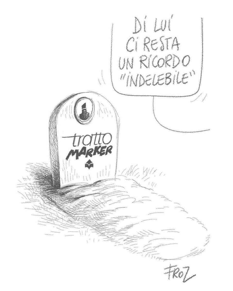 frozcomics's tweet photo. Esistenza che lasciano il segno #filaitalia #marker https://t.co/CuGJtL2ENk