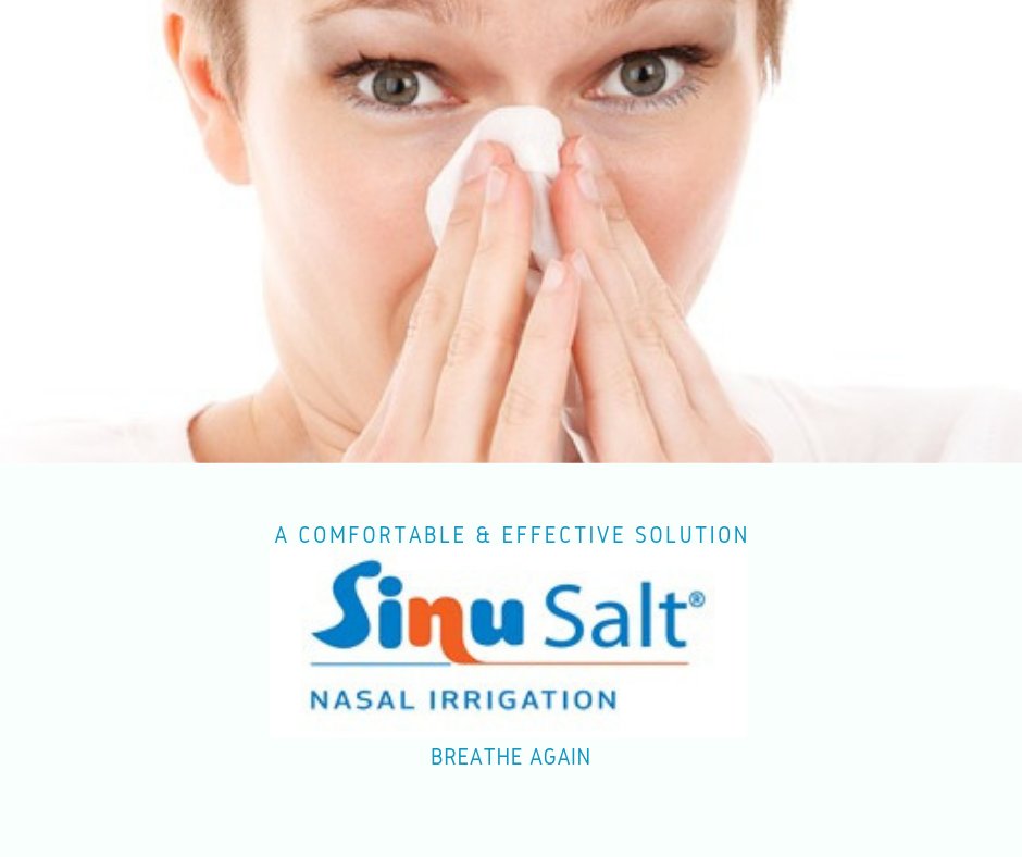 It’s a simple solution.

SinuSalt removes the contaminants you’ve inhaled. These irritants can cause an allergic reaction.

For more information on the SinuSalt device and how it can help relieve your symptoms, visit allergyshop.co.uk

#breathe #nose #allergies #hayfever