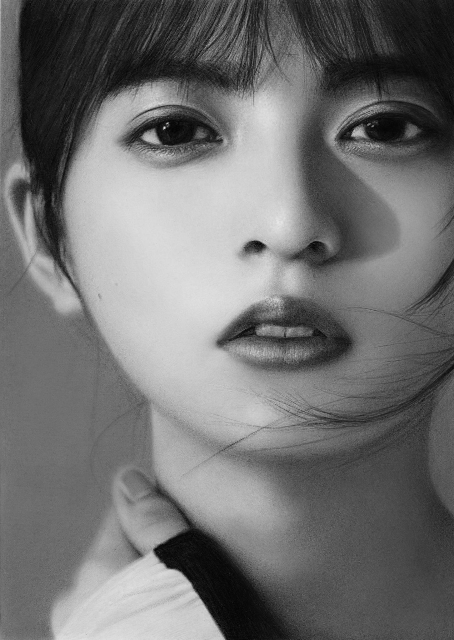 鉛筆画 斎藤飛鳥 齋藤飛鳥ちゃんを2時間で描いてみた | Visual creator Susumuru