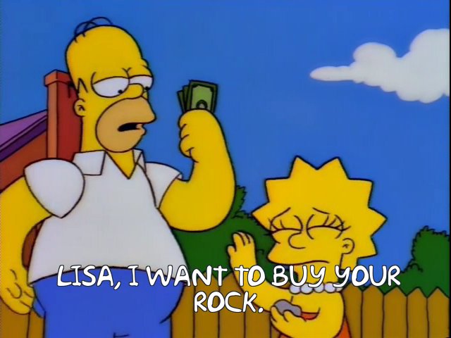 fluidp2p's tweet photo. Don't be hypnotised by the start-up's pitch #venturecapital #venturecapitalfail #speciousreasoning #simpsons #tiger #rock https://t.co/5D7OCoJzrE