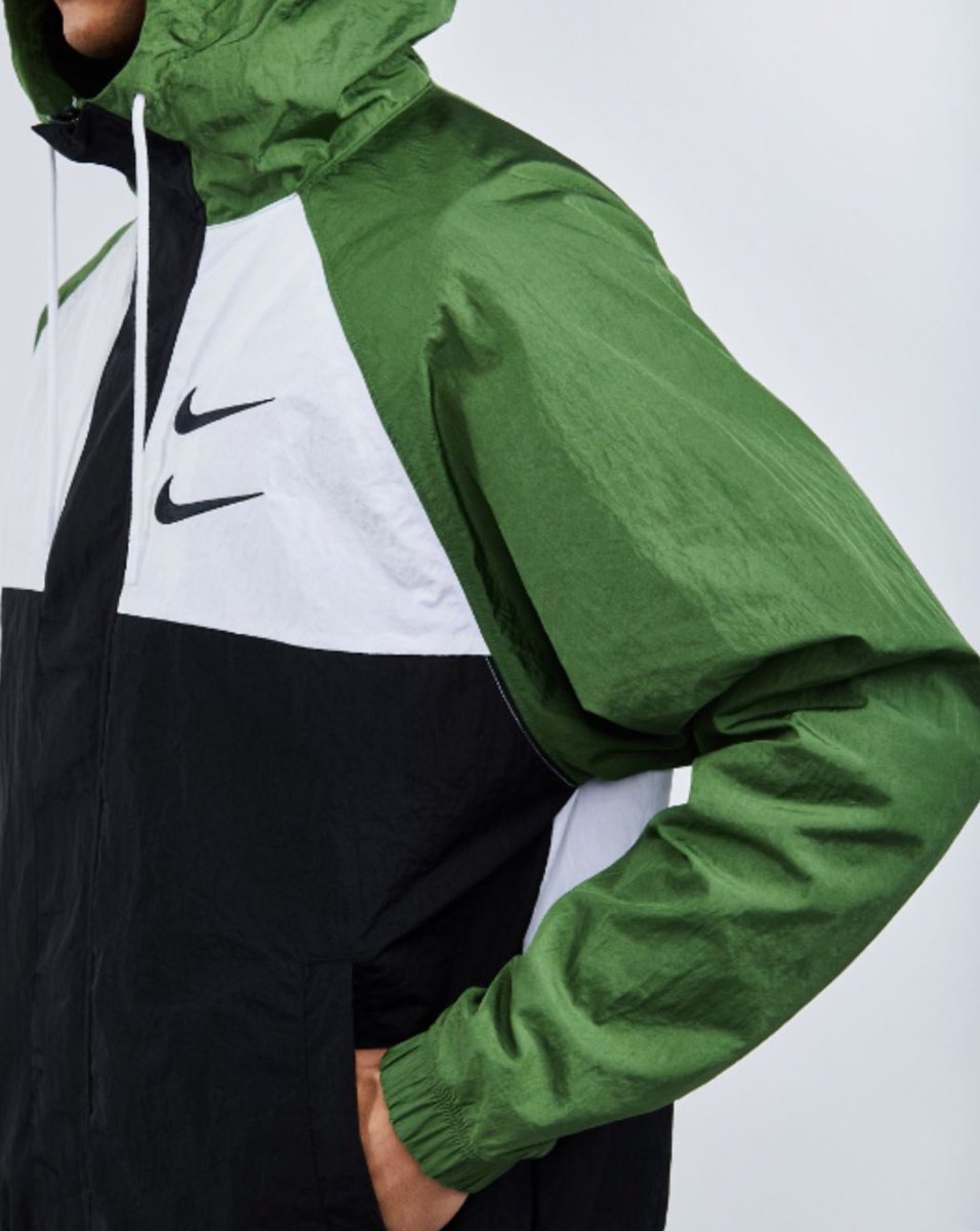 double swoosh jacket