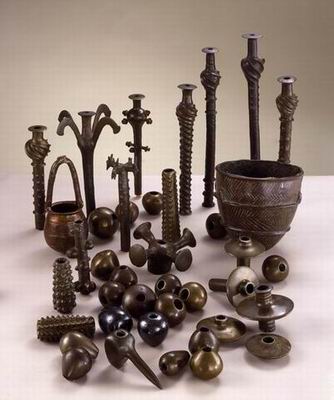 The incredibly elaborate metal objects were made with a copper containing a high percentage of arsenic (4–12%), basically arsenic bronze. Radiocarbon dating of the mat in which objects were wrapped showed that they were made between 4000 and 3500 BC...