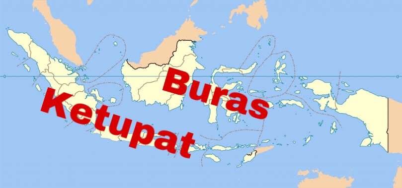 Indonesia terbagi menjadi 2 wilayah: