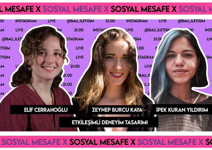 MekanSpace's tweet photo. Bu akşam (23 Mayıs) saat 21'de Elif Cerrahoglu 'nun moderatörlüğünde Etkileşimli Deneyim Tasarımı üzerine konuşacağız. @bau_iletisim  Instagram hesabı üzerinden katılabilirsiniz. 

#etkileşimtasarımı #interactiondesign #mekanspace #deneyimtasarım https://t.co/Co3J5rnDOw
