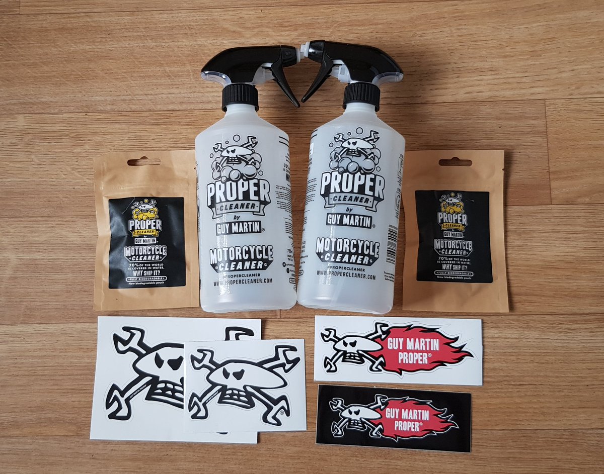 flatinsixth's tweet photo. @ProperCleaner @guymartinracing Received a nice delivery this morning with an added bonus of
some stickers, thank you!! 👍👌
#GutMartin #ProperCleaner #StickerCollector https://t.co/zU7gLmnYAI