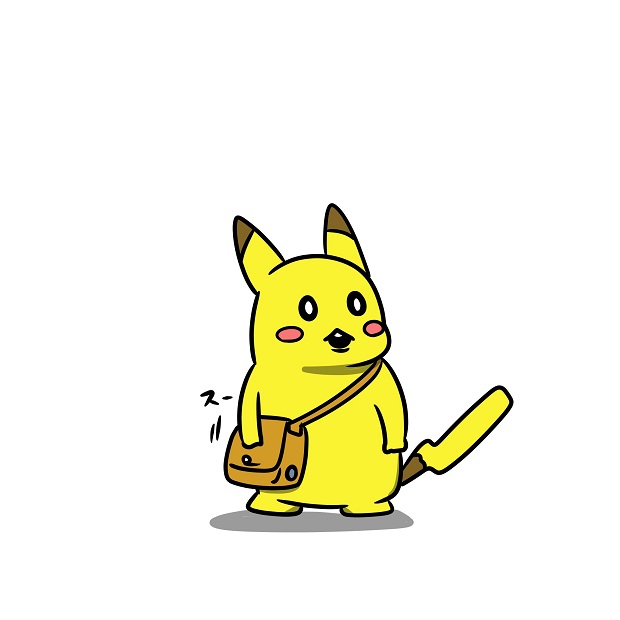 ピカチュウ「バッグに入れた隠しカメラで盗撮しているピカチュウ 」|Mr.Aのイラスト