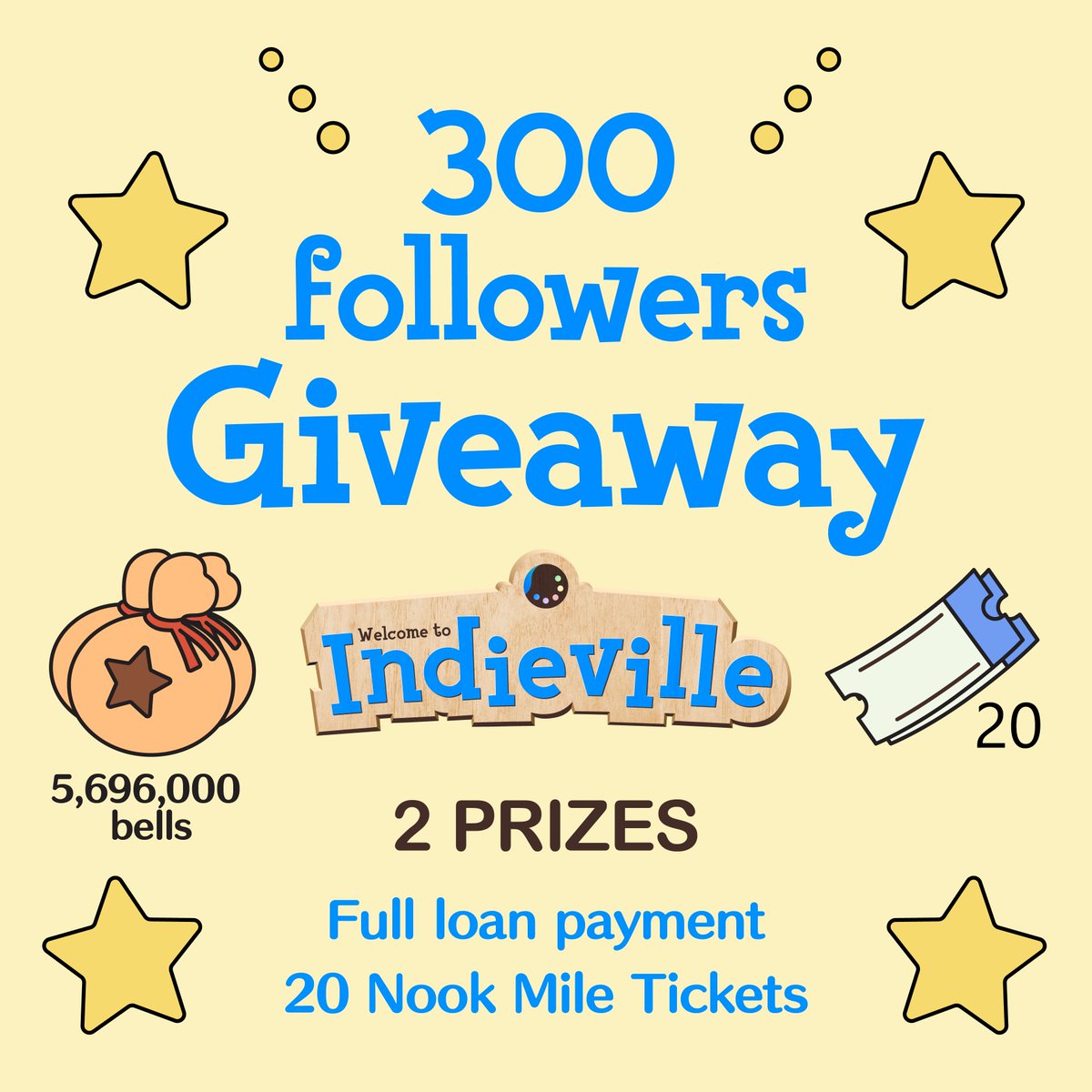 indieville's tweet image. To celebrate reaching 300 followers on Instagram, we are hosting another giveaway for 2 winners! 🥳 To enter: follow us, like and retweet this post 👀 The winners will be announced on Wednesday, good luck! 🍀
#acnh #indieville #acnhgiveaway #giveaway #AnimalCrossingNewHorizons