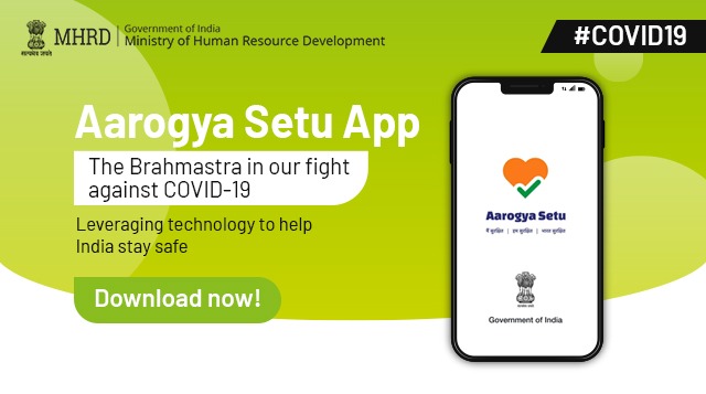 EduMinOfIndia's tweet photo. Let @SetuAarogya be your protective shield against #coronavirus! 

Use #AarogyaSetuApp as your informant for the latest updates &amp; relevant information on #COVID19 &amp; stay safe!
#SetuMeraBodyguard
Download now: https://t.co/eDyxfKUTbH https://t.co/Sbd4VxpddN