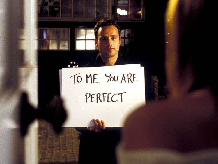 love actually (2003)- this movie shows different aspects of love: puppy love, unrequited love, etc.- shows how people give, receive, and feel love- that's where third's confession was from, y'all gotta see the original one too cause it's also painfully romantic lol