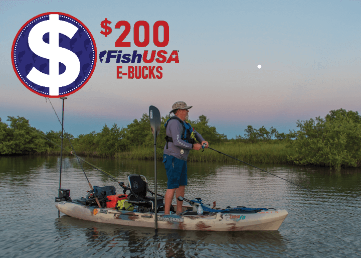 FishUSA's tweet photo. Kick off summer in a new Jackson Kayak!

Purchase your $1500+ rig this weekend and get $200 FishUSA E-Bucks to use on a future purchase. Think of all the kayak accessories &amp; tackle that'll buy!

Shop now: https://t.co/Tl50vQbt1G

(Offer valid until 11:59PM on Mon, May 25, 2020) https://t.co/rWJEBAzrVs