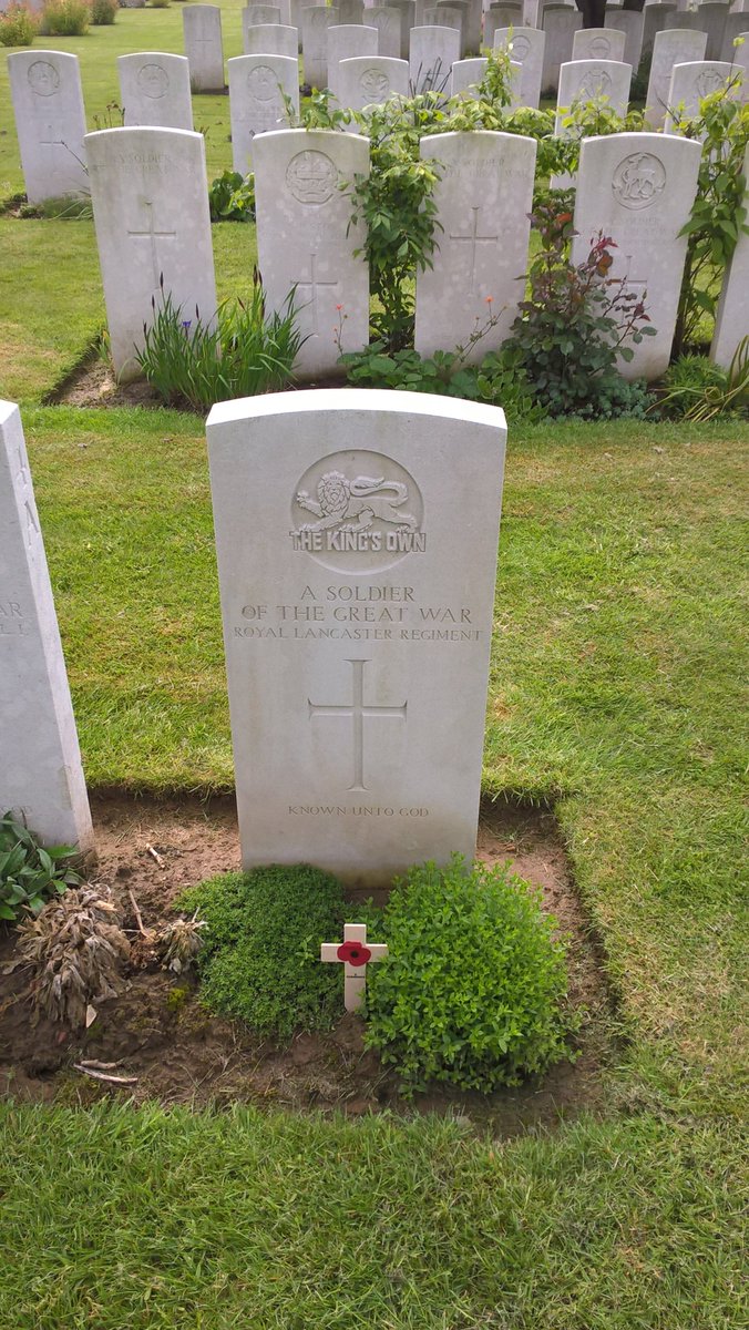 The 3rd man? We know his Unit, time of death on 1st July 1916, coins show he'd visited the Channel Islands, a shell burst killed him. Alas, we have no name. He has a grave though, so I remind the students that all the Known Unto God were people once too, just like us.