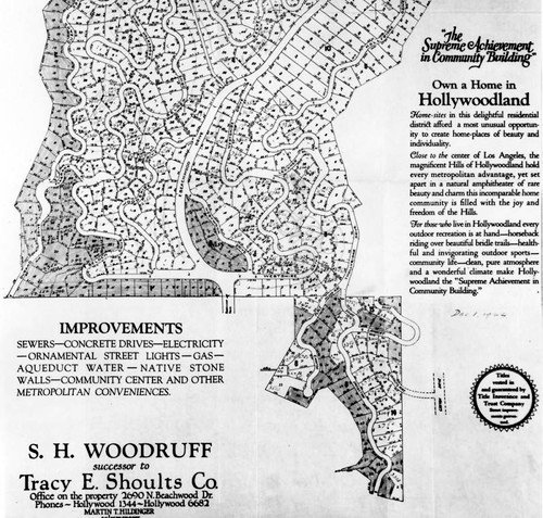 *THREAD*The history of the Hollywood signReal estate developers Shoults & Woodruff created an exclusive hillside community called Hollywoodland.Opened on 31 March 1923 and promoted as the first themed hillside residential development in the United States #Hollywood