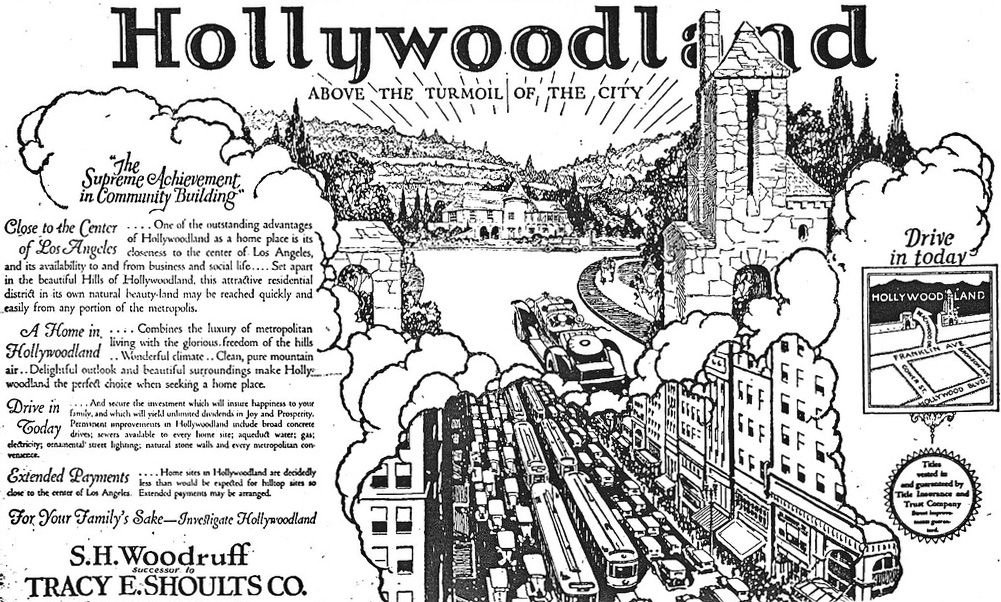 Putting green and tennis courts were built near the top of the area.Landscape architect Theodore Payne was hired to plant wildflowers to beautify the area.Exclusive buses whisked the residents into Hollywood or downtown Los Angeles #Hollywood  #LosAngeles  #California
