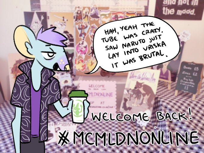 mornin', welcome to day 2 of #MCMLDNonline! thank you so much everyone for your support and your enabling of my immersive roleplay so far. 

peruse my wares? 🐺👉 https://t.co/T5Zs2GZeoB

use TAKOYAKIRUN in the cart for a 10% discount on orders over £5. 
