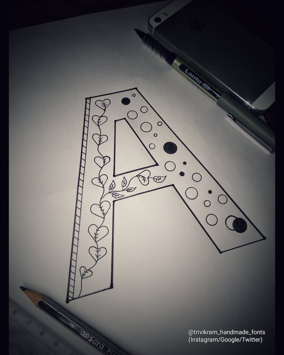 TrivikramArtist's tweet photo. #Typography on #letter "A".#trivikram_handmade_fonts #trivikramhandmadefonts #typo #typographydesign #typographyinspired #typographic #typographyart #typographyedit #typographyindonesia #typographyindia #indianarmy #typography_kerala #typographyposter #calligraphypractice https://t.co/TQzLIvthNR