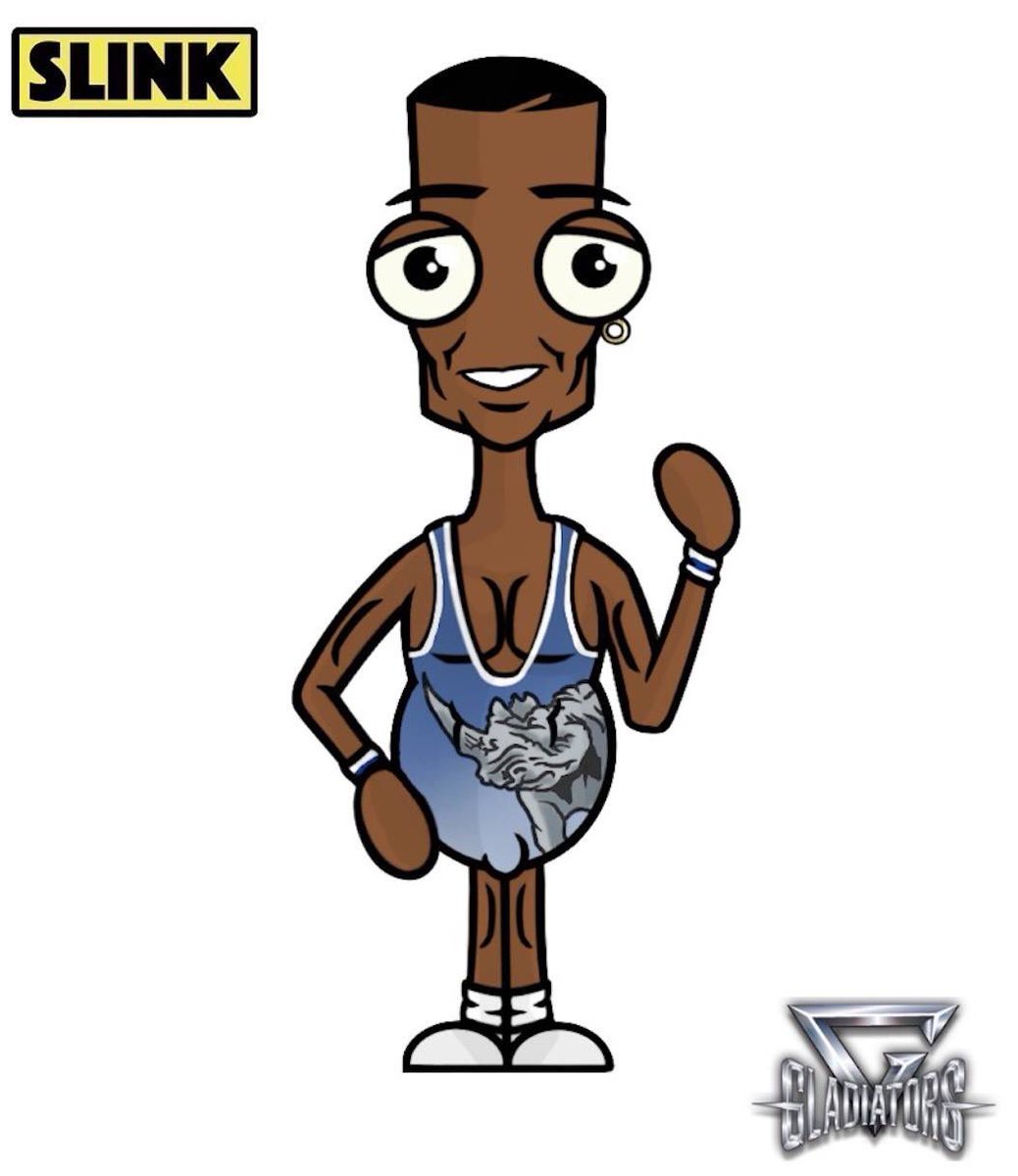 WriterDjb's tweet photo. Gladiators Ready?! Rhino, you've been Slink'd!
#Youvebeenslinkd #Slink #sketchbook #artist #fanart #artcommunity #characterdesign #cartoonist #tv #popculture #nostalgia #gladiators #ukgladiators #gladiatorrhino #rhino #matksmith @GladiatorsTV @MarkRhinoSmith https://t.co/Zi69HFNHtt