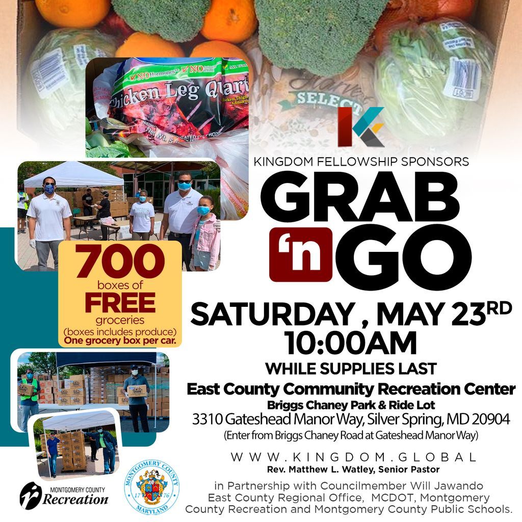 TODAY! Volunteers will be distributing hundreds of boxes of groceries, while supplies last, at 10 a.m. at the East County Community Recreation Center. <a href="/kfamechurch/">kfamechurch</a> <a href="/MoCoRec/">Montgomery County Recreation</a> <a href="/willjawando/">Will Jawando</a> @MCDOTNews <a href="/MCPS/">MCPS</a>