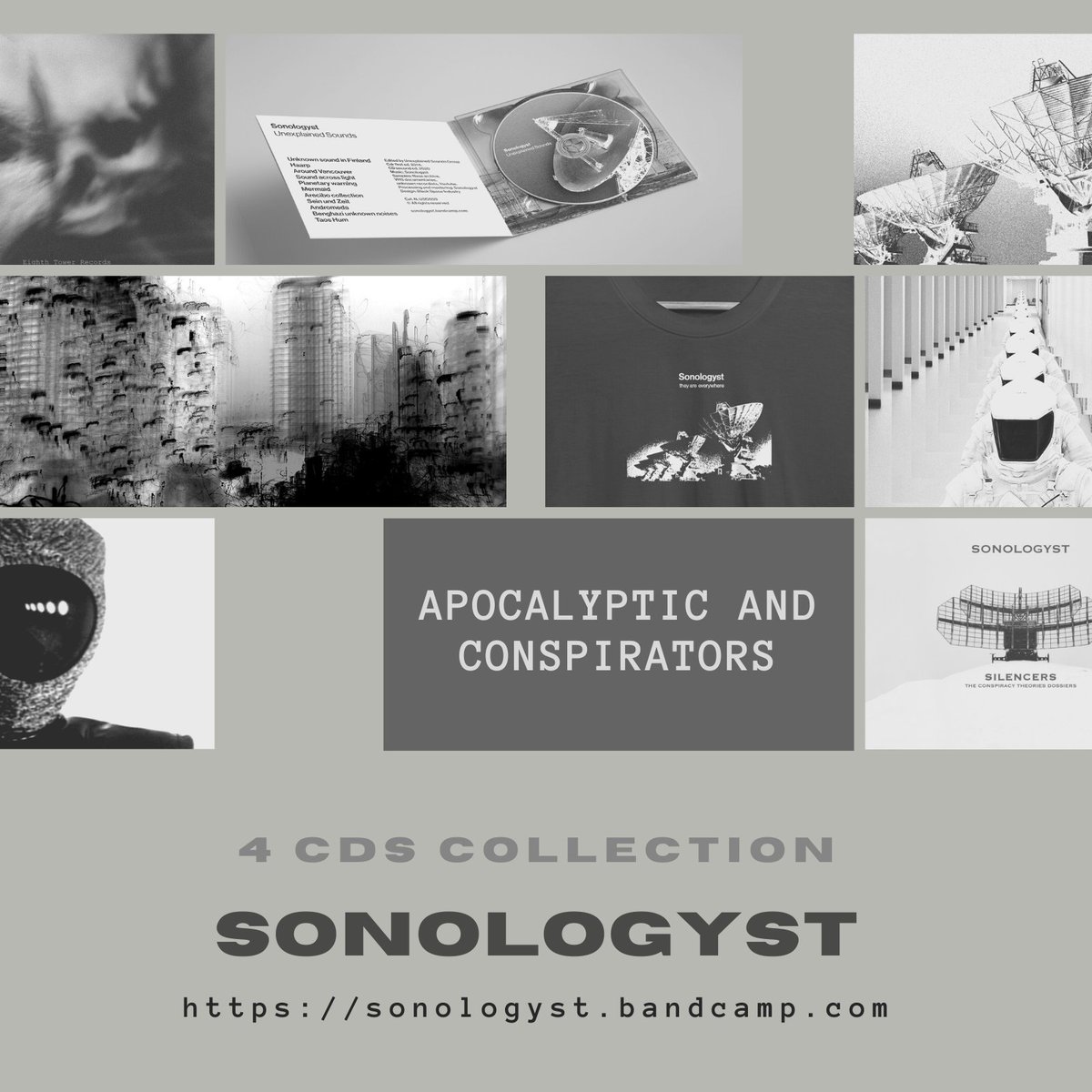Sonologyst's tweet image. #SONOLOGYST
4 Cds bundle collection available via Bandcamp (poster included).
sonologyst.bandcamp.com/album/bundle-c…
It includes:
# Unexplained Sounds (New Edition)
# Ancient Death Cults And Beliefs
# Phantoms
# Silencers - The Conspiracy Theory Dossiers