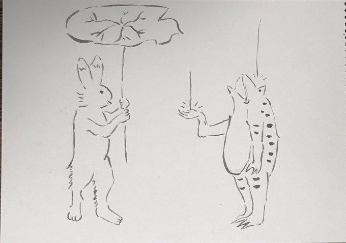 鳥獣戯画のtwitterイラスト検索結果 古い順