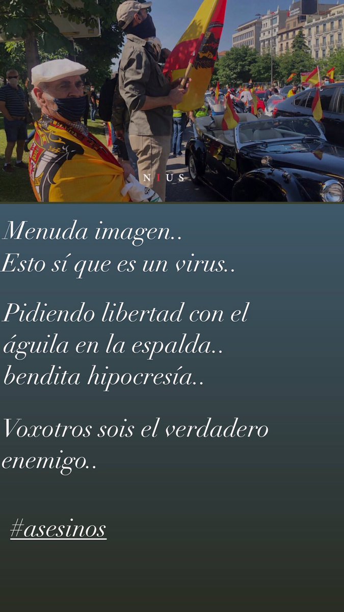 AlbertoGuida18's tweet photo. #asesinos #ElVirusSoisVoxotros https://t.co/C5MjJGmnI3