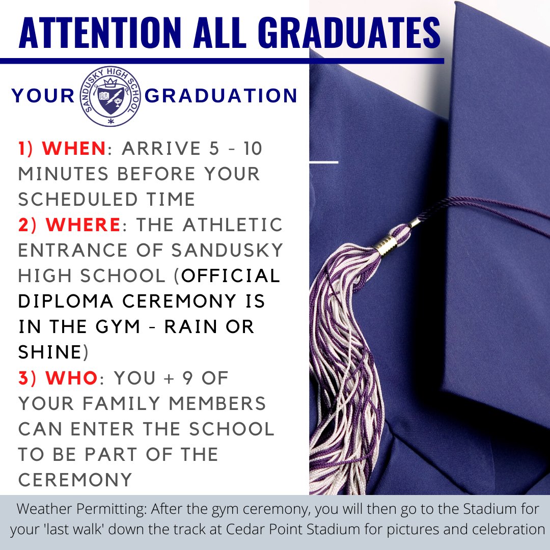 MrTalbot_SHS's tweet photo. Graduation is coming...do you know your date/time? https://t.co/4c7lgVXWwQ