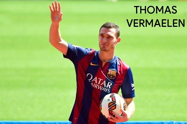 Thomas Vermaelen (CB).From Arsenal for 18 mil.App-53.The former Arsenal captain whose Barca career was marred by injuries but when fit he was quite good. Also spent a season on loan at Roma before leaving for Vissel Kobe last yr. Played as an LB too.Rating-5/10.