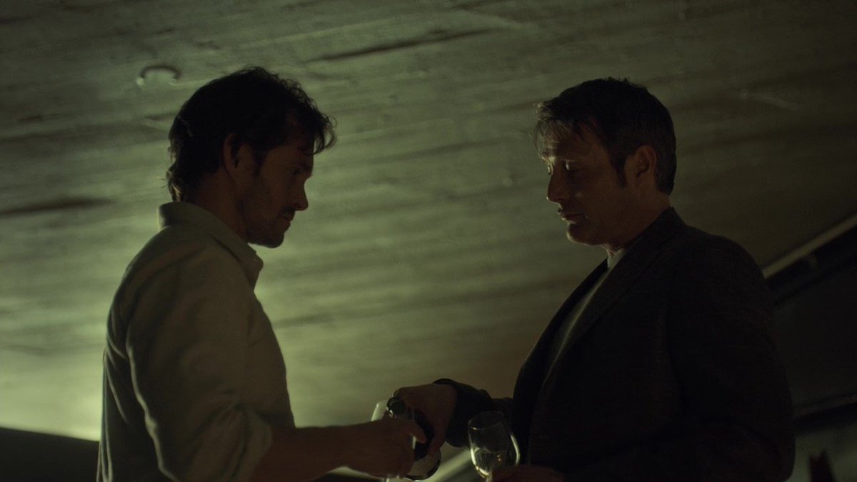 Will& #39;s plan was for Hannibal to die and that was what his words said but all his signs showed the opposite all the time. The look is directed down and when Will makes eye contact with Hannibal he looks very confused and uncertain. -