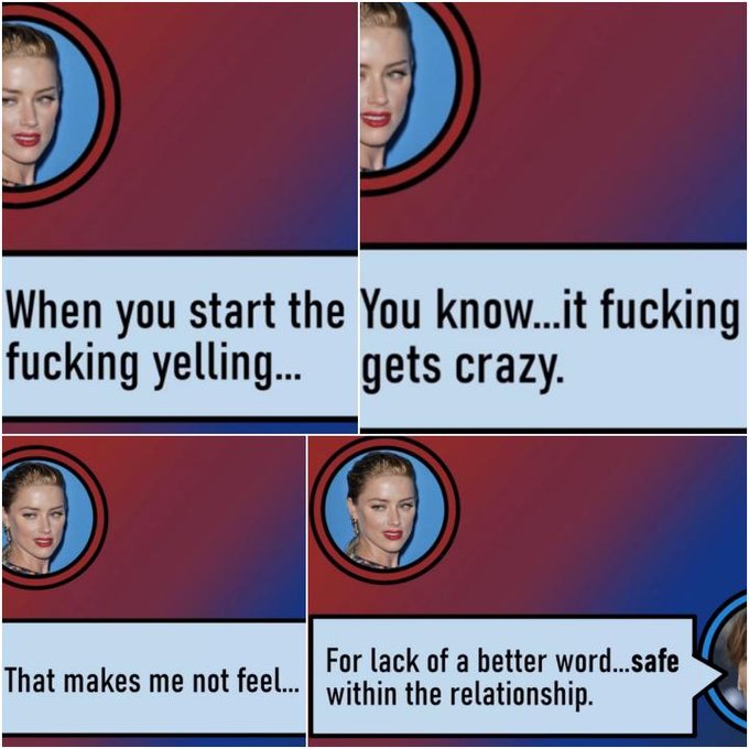 FemCondition's tweet photo. Abuser base trigger is almost always insecurity. The surface triggers, reasons for insecurity, and expressions of insecurity vary. It’s deep, psychological injury. Abusers can’t accept blame bc of this wound. Amber Heard displays this: blaming Depp for her assault bc he ‘leaves.’ https://t.co/fed2AdUCwX