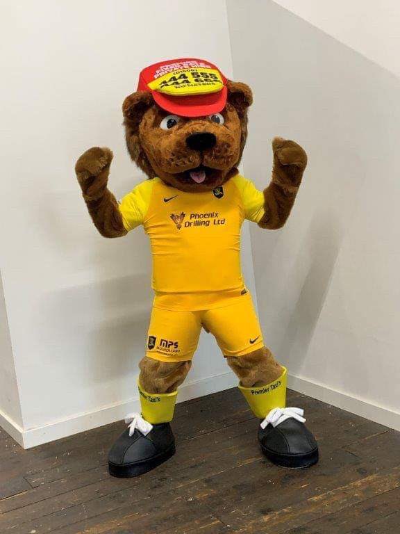 Next up, we were able to bring back the legendary mascot after many years of not having one! We were able to do this through kind donations from supporter’s and sponsorship from Premier Taxi’s 