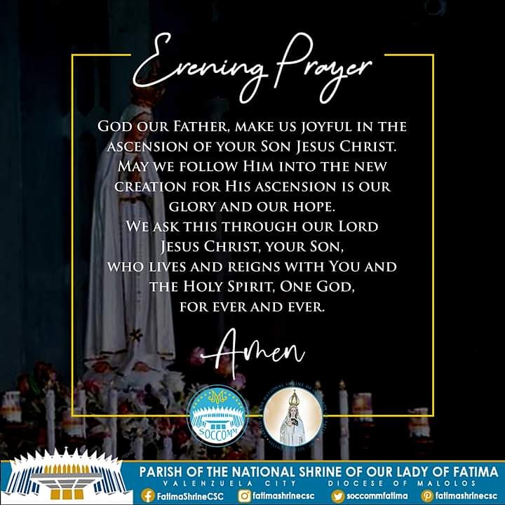 soccomfatima's tweet photo. Evening Prayer:

SOURCE:
*iBreviary | Evening Prayer

#EveningPrayer #Vespers #iBreviary #NSOLF #SocComm #FatimaCSC #CSC #CommissionOnSocialCommunications https://t.co/cl8Nb9Z1VA