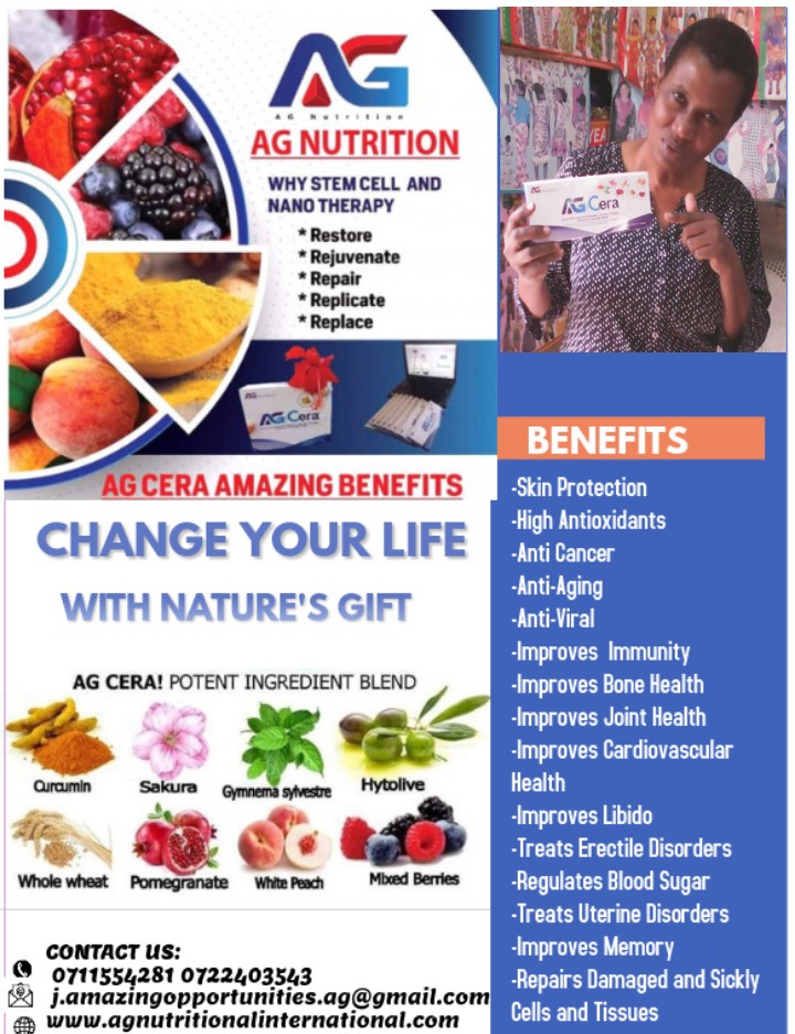Mr_Jamale's tweet photo. AG Cera does the following:
🍇🍓🍎Cleanses the blood.
🍉🍋🍇Repairs damaged cells.
🍏🍒🍊Rejuvenates aged cells.
🍋🍅🍇Replicates good cells.
🍊🍇🍉Restores sick cells.
🍋🍓🍎Replaces dead cells.

These bring the body to normal functionality. https://t.co/s7JvZr07TL