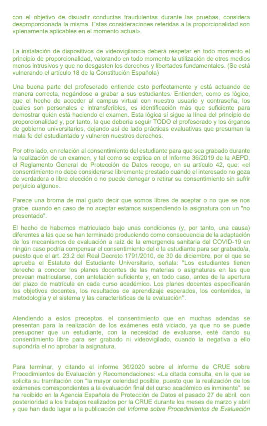 EstudiantesBdjz's tweet photo. 🔴 COMUNICADO DEL CONSEJO DE ESTUDIANTES DE LA UEx CONTRA LA GRABACIÓN Y VÍDEO-VIGILANCIA DE EXÁMENES 🔴

Leedlo con detalle y MÁXIMA DIFUSIÓN
⬇️⬇️⬇️⬇️⬇️⬇️ https://t.co/q10QVCOXeq