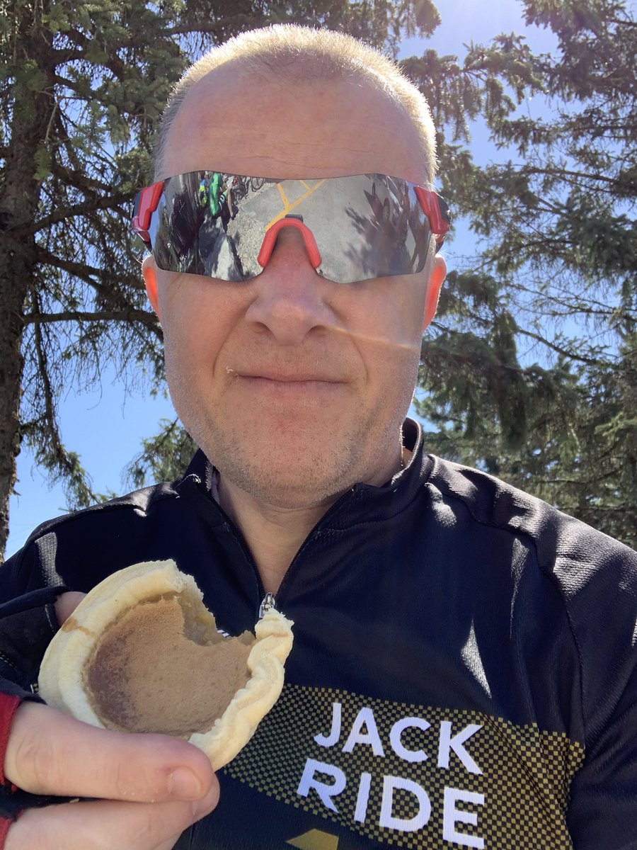 Axeman902's tweet image. Got the Jackride 2020 done, 106 kms.  And the first butter tart of the season #JackRide2020 #bmo