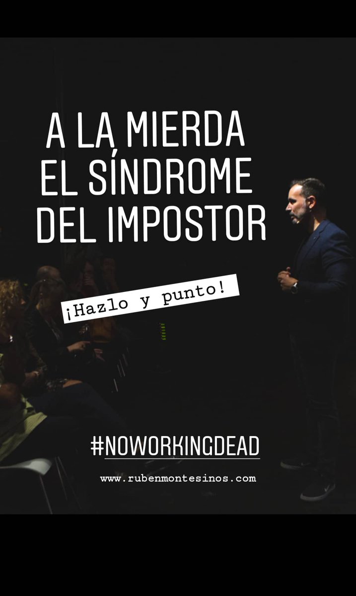 RubenMontesinos's tweet photo. ¡Hazlo y punto!
#NoWorkingDead #marcapersonal #personalbranding https://t.co/L2fRJvTRhf