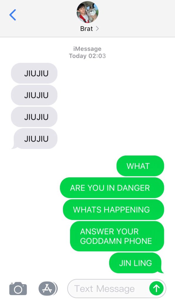 k_tinitiny's tweet photo. i did a thing 

in which Lan Xichen decided to visit Jiang Cheng's cafe only to found out that Jiang Cheng isnt there but found out Jin Ling instead 

so Jin Ling, decided to tell his dearest jiujiu

Jiang Cheng's Phone: https://t.co/KoLuuqJ2no