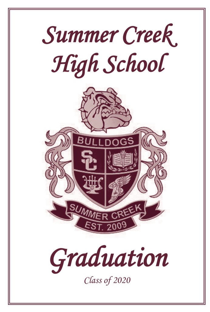 <a href="/SCHS_CO2020/">SCHS C/O 2020</a>  well today was suppose to be a BUSY day... A little delayed, but we are going to celebrate and acknowledge all of your accomplishments! See you all in July!! <a href="/HumbleISD_SCHS/">Summer Creek High</a>