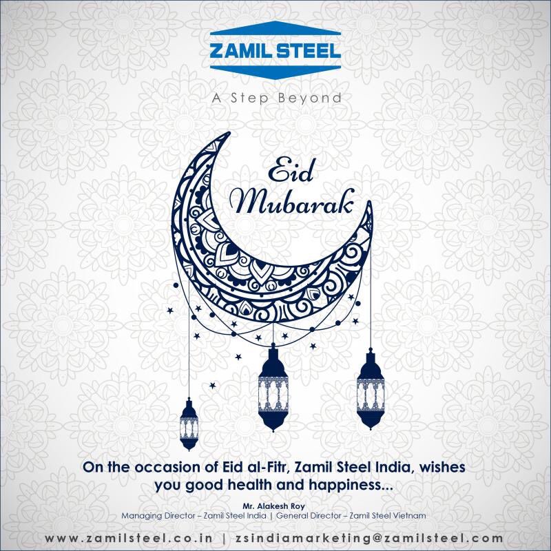 bhardwajkapil94's tweet photo. Eid Mubarak”

Zamil Steel Buildings India Private Limited wishes you Happy Eid

052020/P278 #www.zamilsteel.co.in

#ZamilSteel #India #PEB #Steel #Building #Manufacturing #NextPractice #Ramadan #Ramadan2020 #Eid https://t.co/nsk9bd5TEo