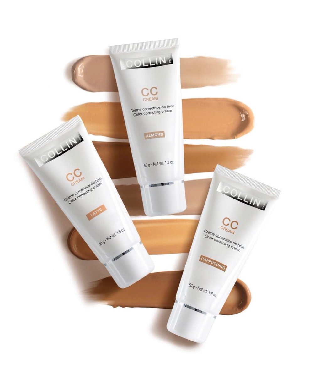 GM Collin’s CC Cream is now available in 2 new shades - Almond &amp; Cappuccino!

4 BEAUTIFYING Actions, 1 Step to PERFECTION!

Combining a unique blend of hydrating ingredients, it enhances brightness while concealing skin tone imperfections.

Contact us to purchase!