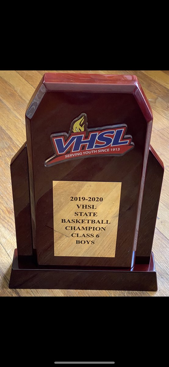 And that finishes out the trifecta for <a href="/socohs/">South County HS</a>; boys bball trophy has arrived! 🏀Three state championships in one calendar year! 🏈🎭🏀 Imagine if we would have had spring sports! 👀🏆👀<a href="/SoCoHypesquad/">StallionNation</a> @soco_principal <a href="/SouthCountyBBB/">SC Boys Basketball</a> <a href="/mikerob251/">Mike Rob</a> <a href="/LJ4fcps/">LJ Cohen</a> <a href="/Karen4Schools/">Karen CorbettSanders</a>