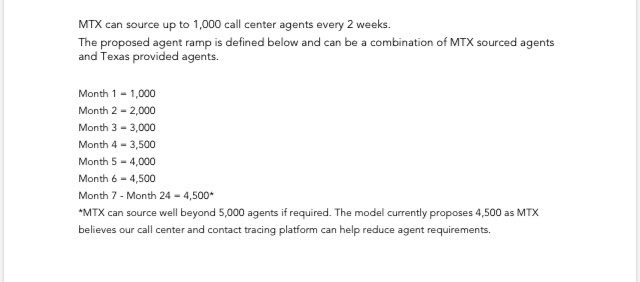 And this is what the recipient of a $295m  #Texas contract for contact tracing —  @MTX_Inc — did not want you to see. Shows how they plan to ramp up hiring of contact tracers