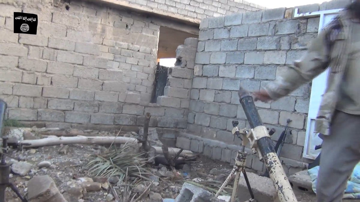 10/ ISIS then showed video of the improvised HE mortar bombs in use- except the video shows modified 81/82mm rounds being fired from Yugoslavian M69-pattern mortars (Various variations), not the 120mm shown in the video. However, the fuze and end cap appears identical.