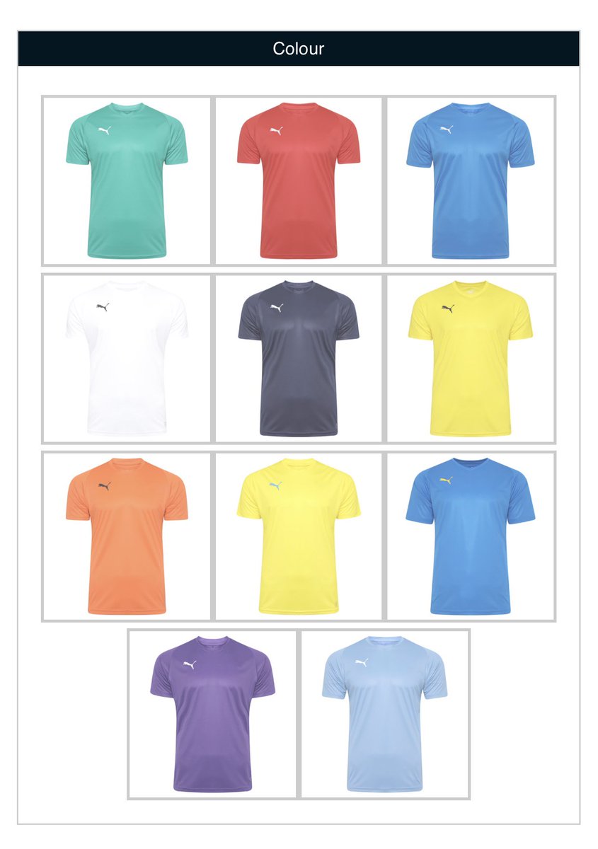 In celebration of the bank holiday, our return to business and our new teamwear brand <a href="/PUMA/">PUMA</a> we are giving away a set of 14 tees with your crest on! RT, Follow and tag 2 clubs to enter! Also, the cost of the shirts will be donated to the NHS #NHS #Staysafe #Giveaway #Puma
