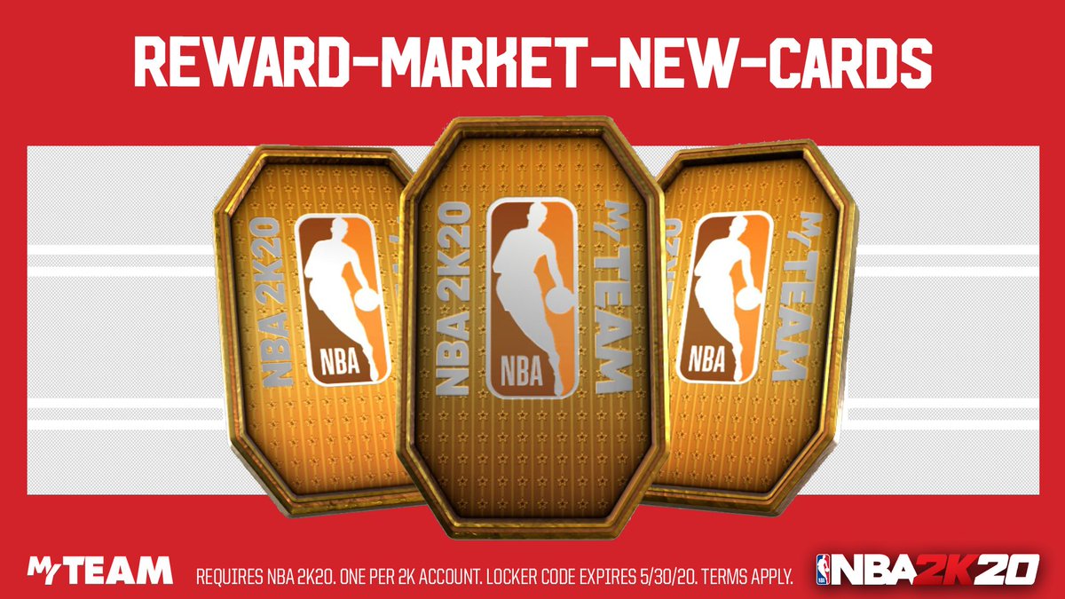 NBA2KMyTEAM's tweet image. 🚨 Token Locker Code for the updated Rewards Market. Use this code for a chance at 10, 20, or 50 Tokens. Available for one week